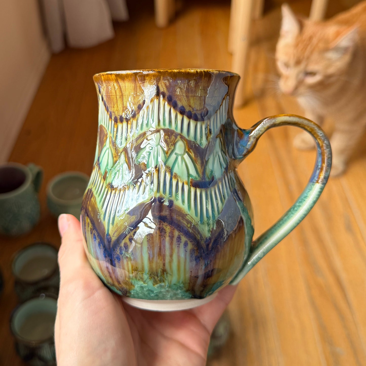 Coneflower and Iron Mug