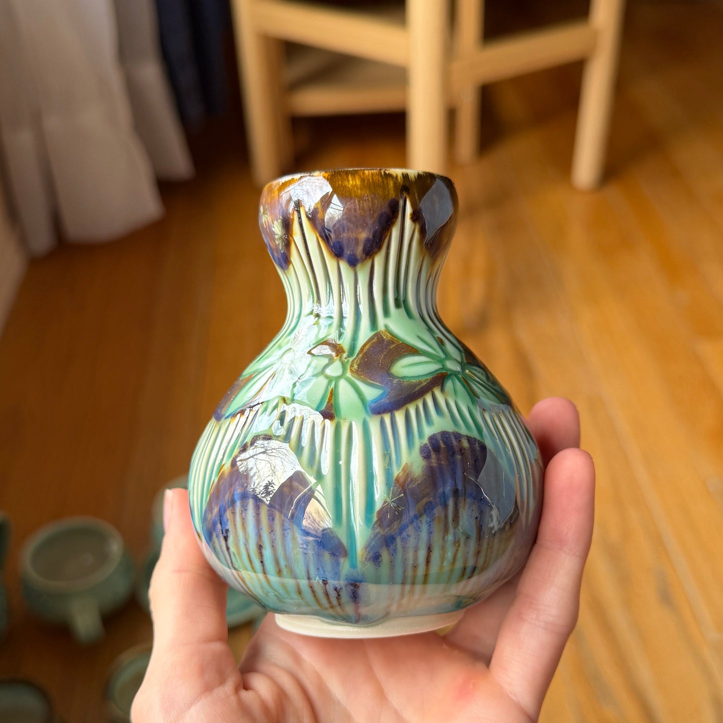 Coneflower and Iron Vase