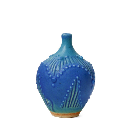 Satin Matte Electric Turquoise Vase