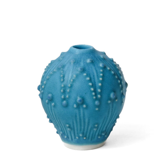 Satin Matte Electric Turquoise Vase