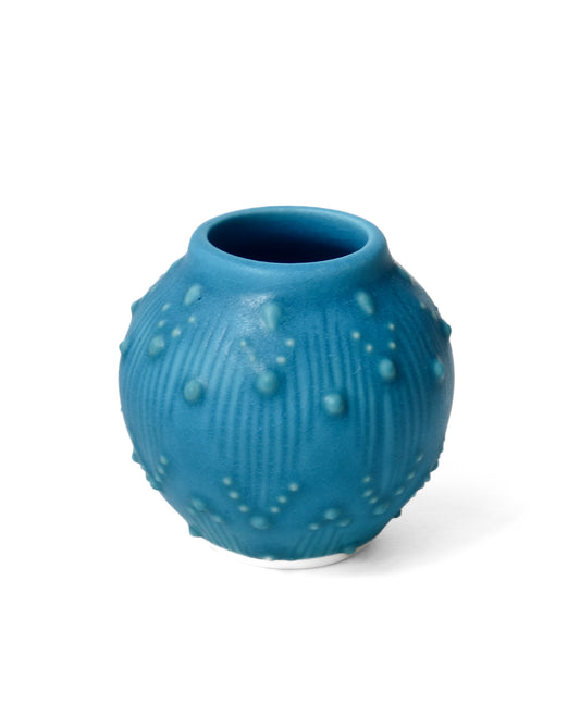 Satin Matte Electric Turquoise Vase