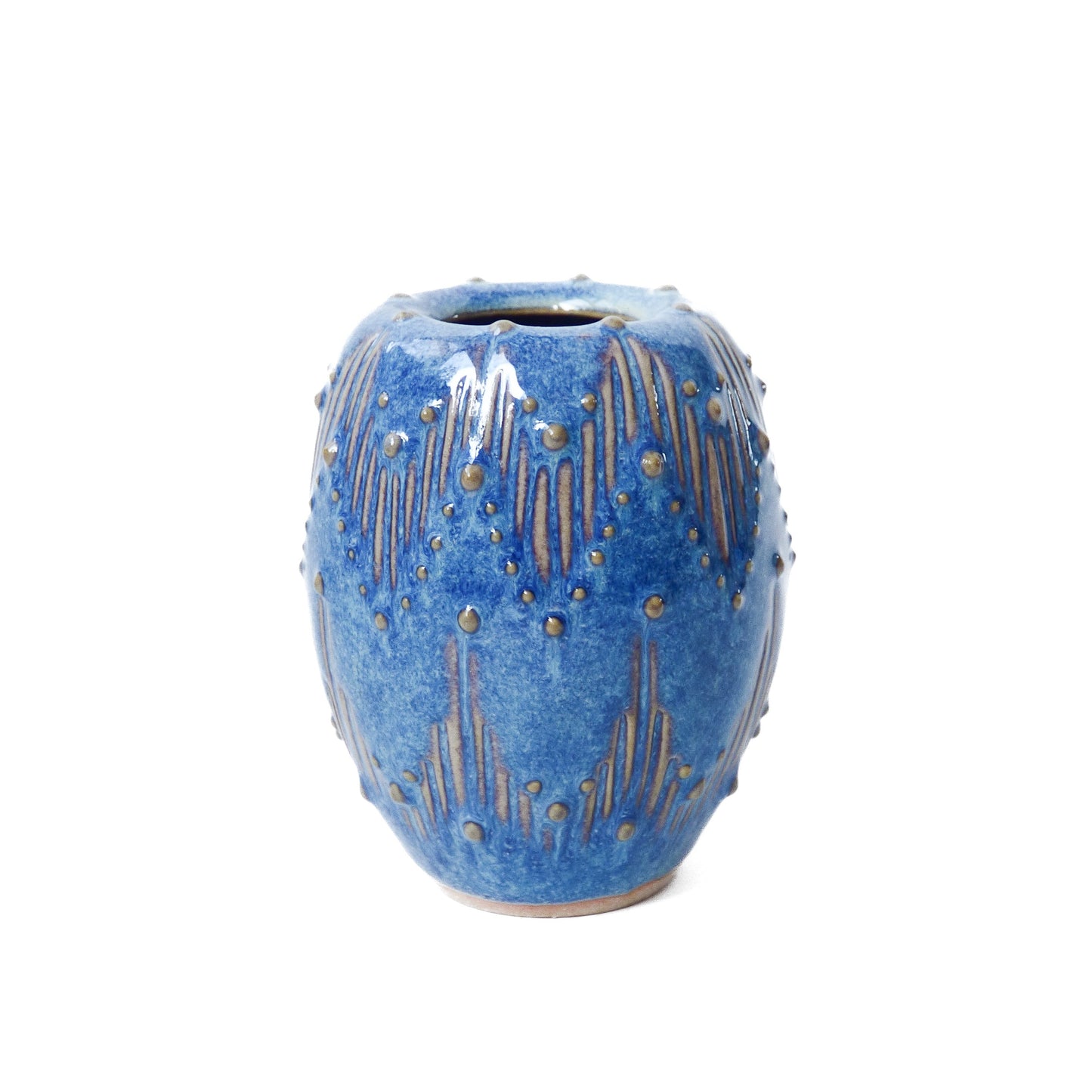 Glossy Blue Vase